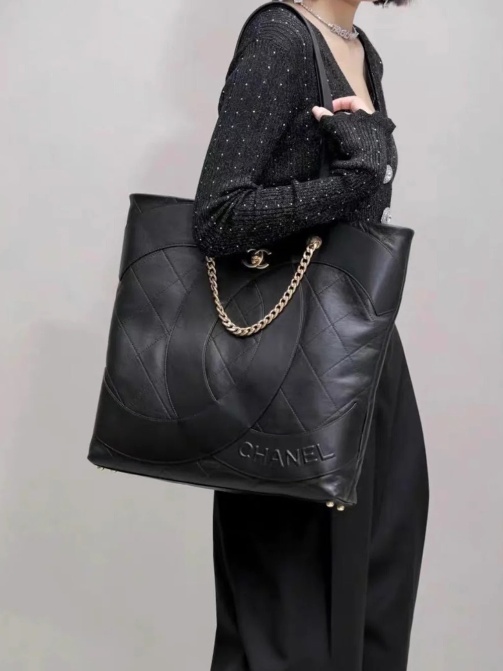 Chanel Club Monaco Shopping Tote